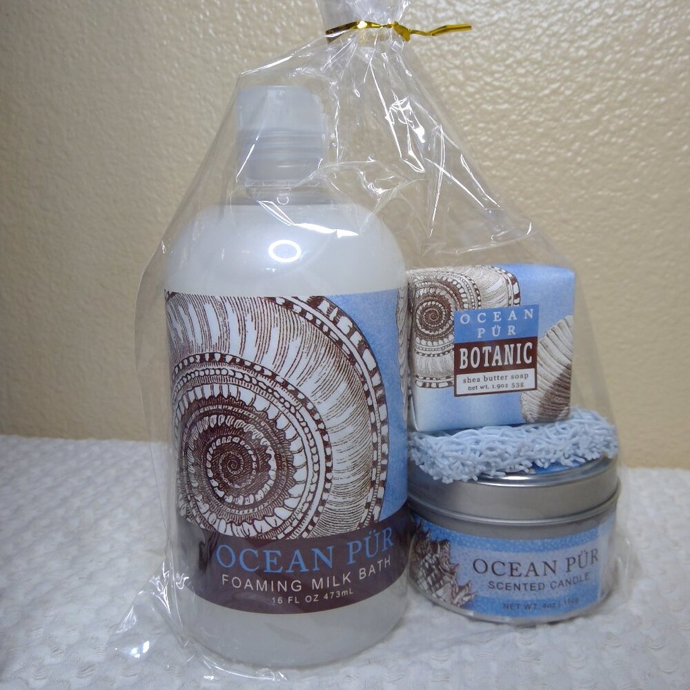 Ocean Pur soap candle gift set